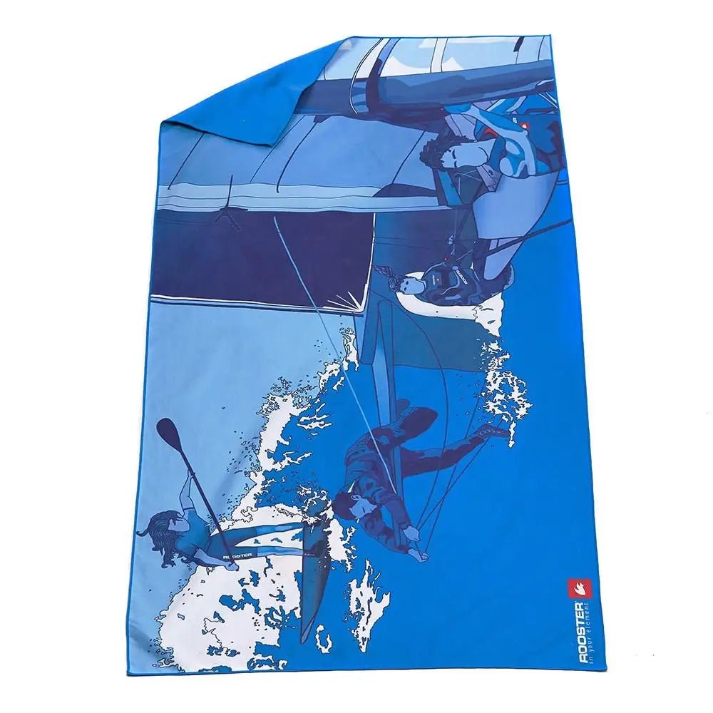 ROOSTER GRAPHIC MICROFIBRE QUICK DRYING TOWEL - Atlantic Kayaks & Leisure