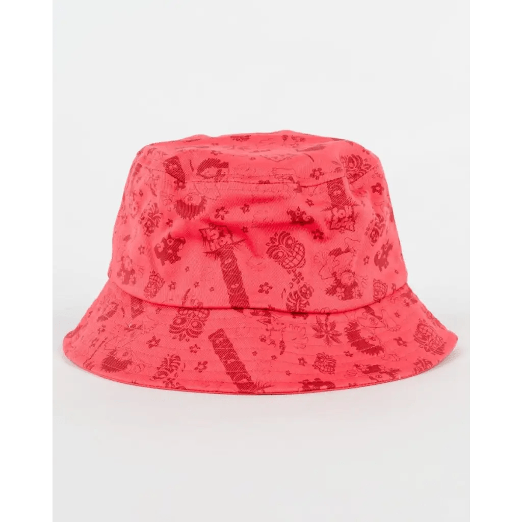 SALTROCK 'TIKI TOK' KIDS UV+ BUCKET HAT - RED