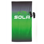 SOLA TOWEL - GREY/GREEN - Atlantic Kayaks & Leisure