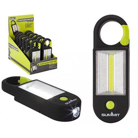 SUMMIT DUAL FUNCTION PANEL LIGHT & TORCH WITH CARABINER
