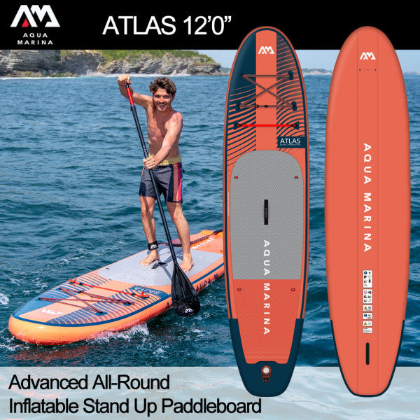 AQUA MARINA NEW 2024 'ATLAS' 12'0" ADVANCED iSUP PACKAGE